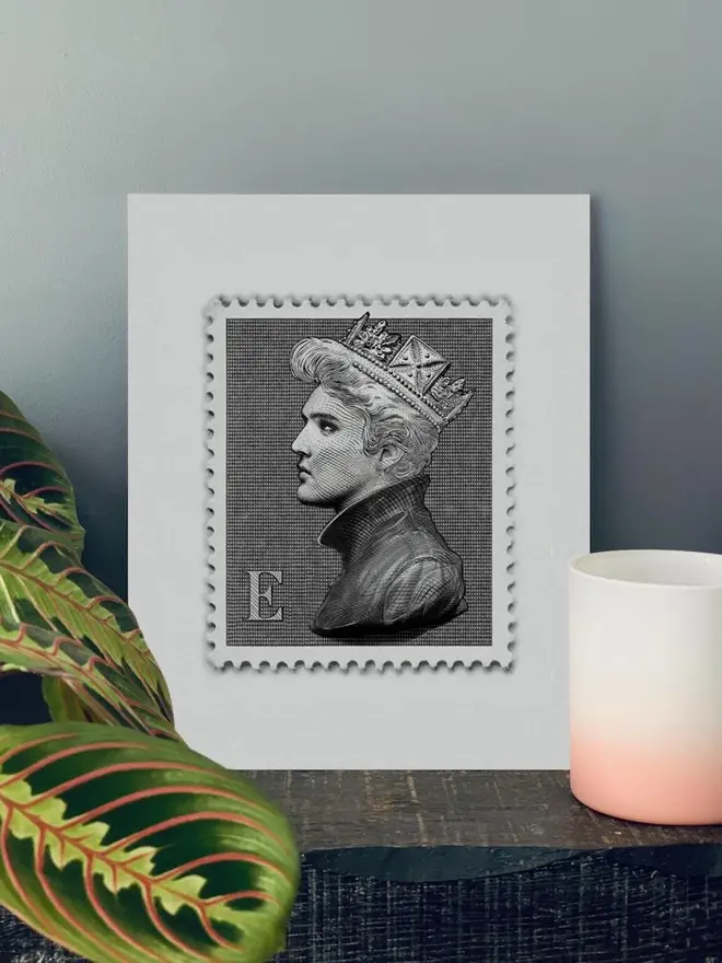 Limited Edition 'Elvis Presley Mini Stamp' Art Print  