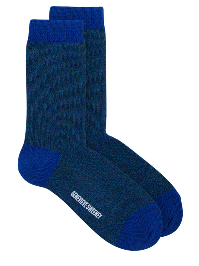 Marl blue socks