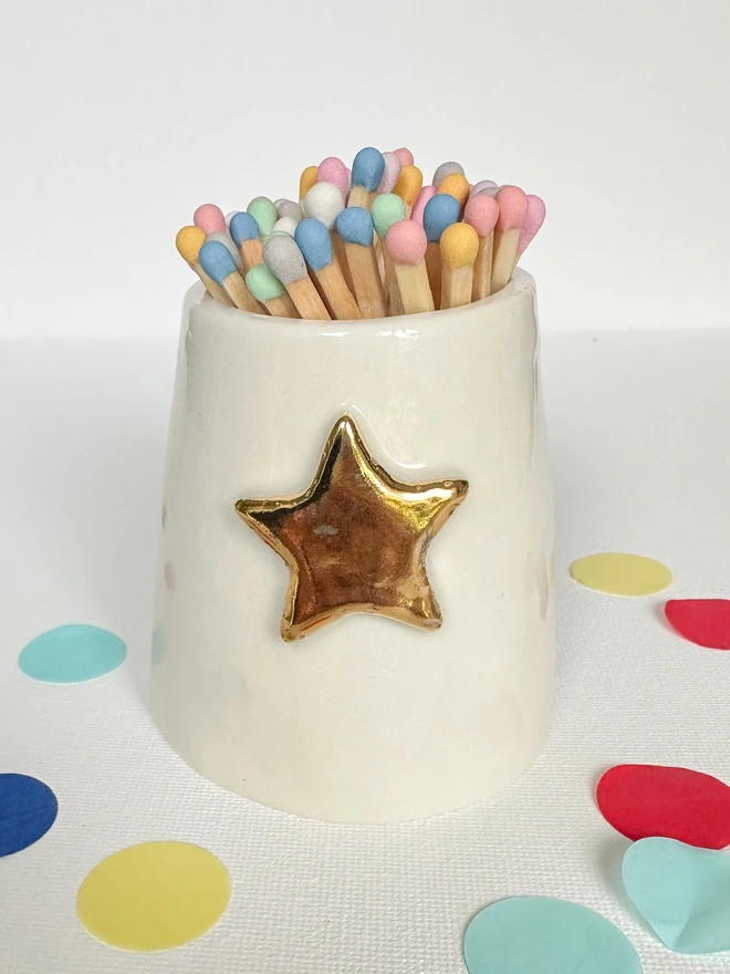 Ceramic Golden Star Match Striker 