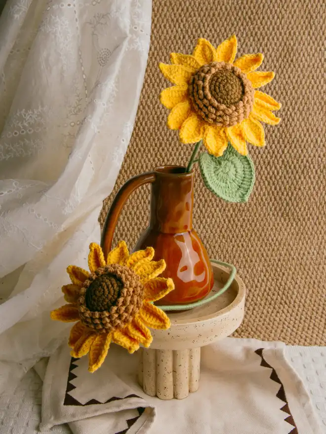 The Way to You Crochet Flower Sunflower