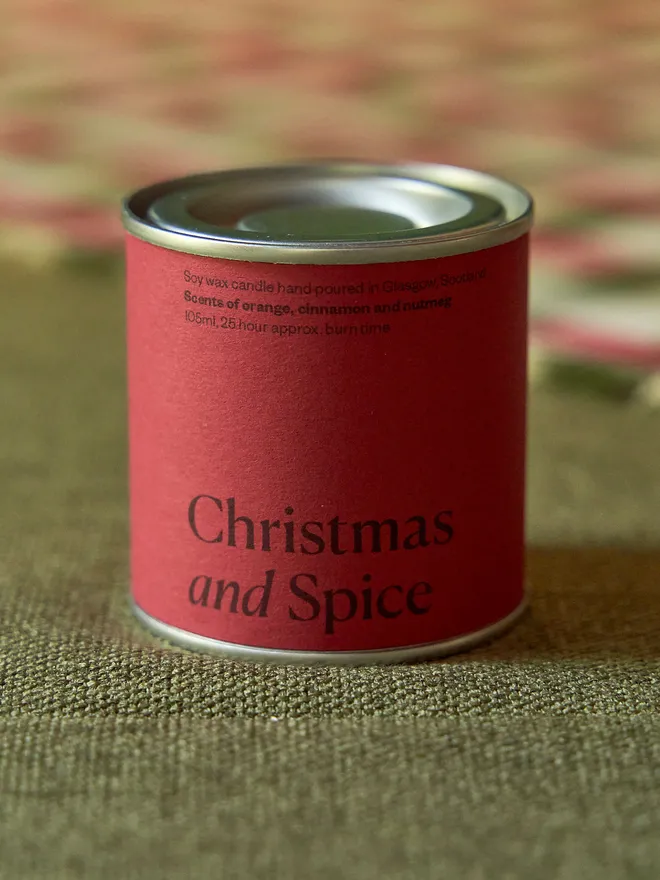 Christmas and spice candle