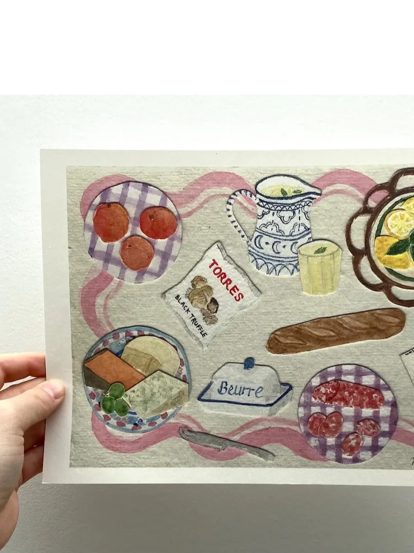 Large Summer Lunch Print