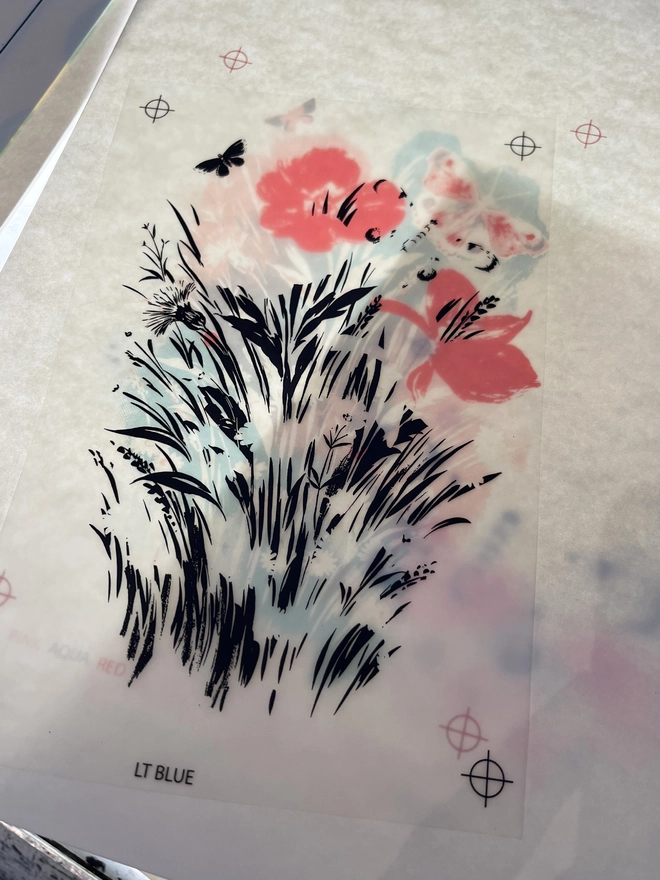 'Poppy Lane' Nostalgic Screenprint