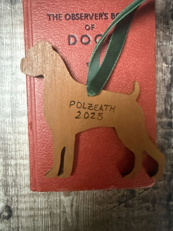 Dog Wedding Engagement Announcement Keepsake handpainted 