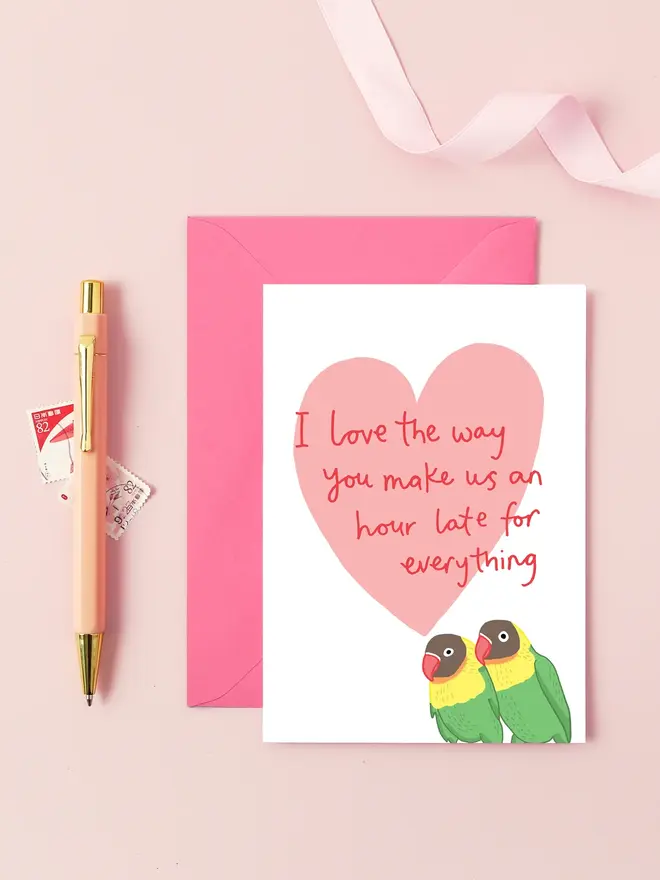 Love Birds Anniversary Card - Late
