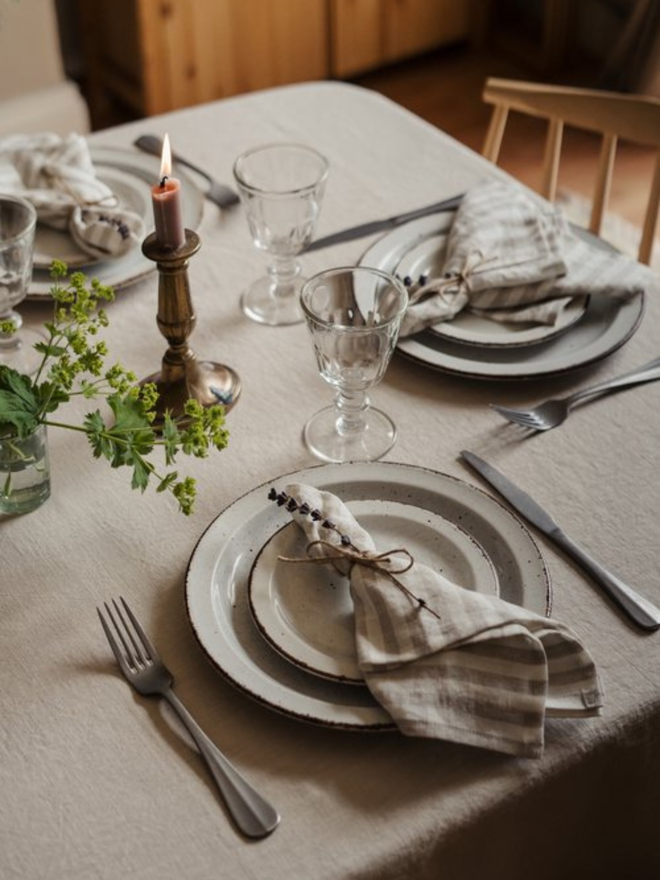 Linen tablecloth