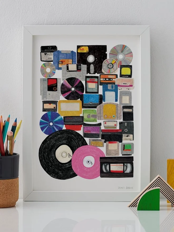 Retro Media Print