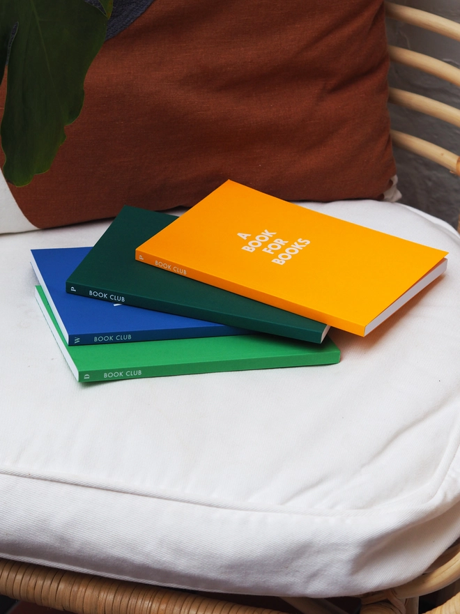 personalised book club notebook