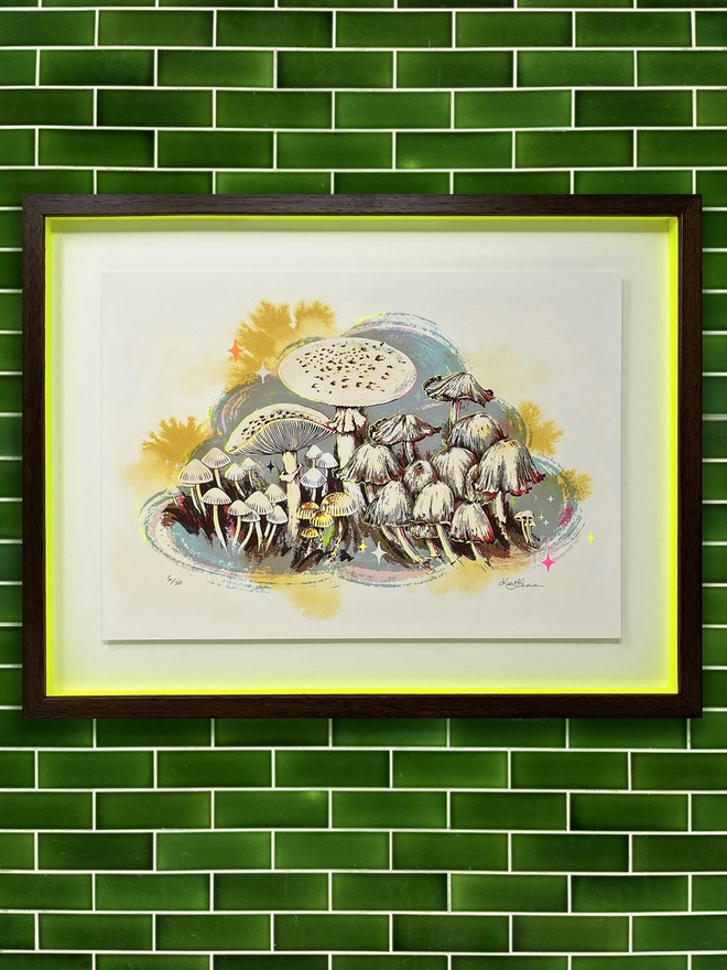 The Champignons Hand Finished Screenprint
