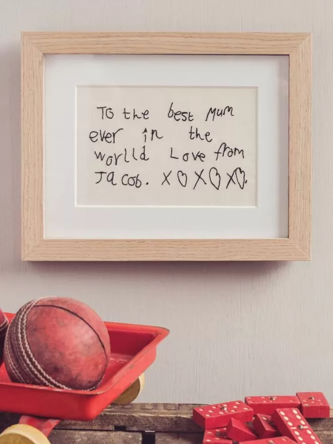 Personalised Embroidered Handwriting