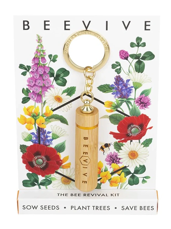 Bee Revival Kit Dual Use Keyring Bamboo Edition