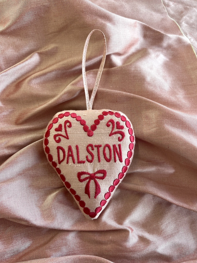 Heart Ornament: Personalised London Locations 