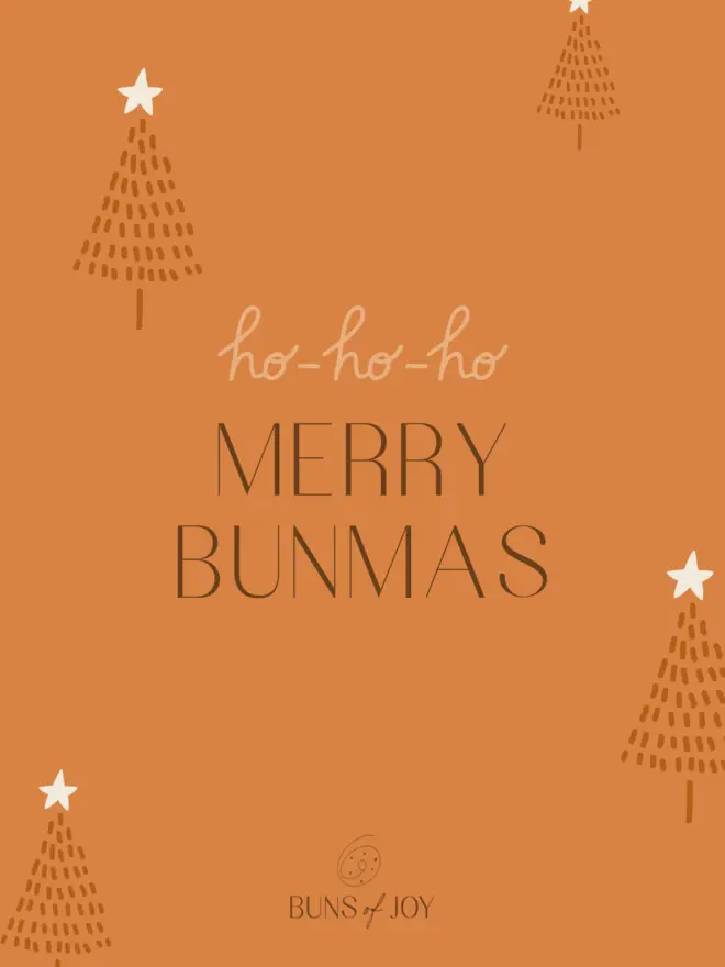 Merry Bunmas Greetings Card