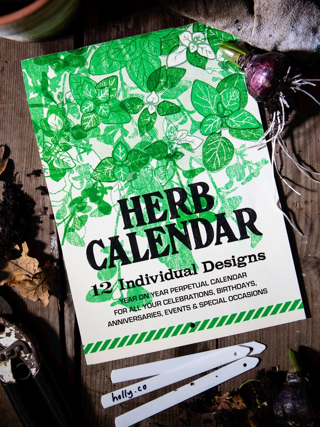Front Cover from Kitchen Herb Garden Perpetual Calendar
