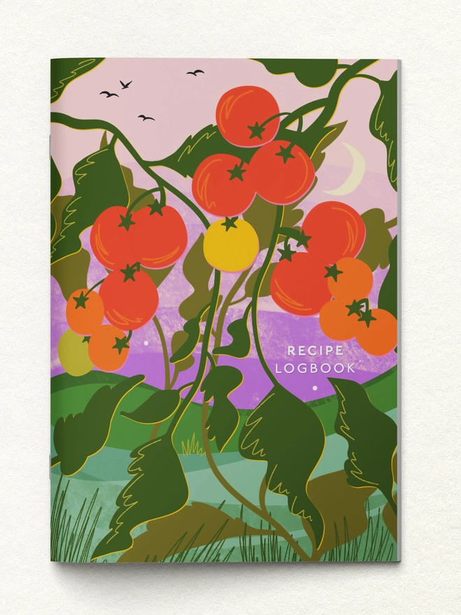 recipe logbook, recipe journal, cookbook journal, baking journal, home cooking notebook, seasonal cooking, farm shop gift, kitchen gift, foodie gift, eco friendly stationery, sustainable notebook, recipe keeper, homemade recipe book