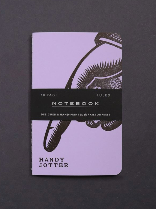 Handy Jotter. A notebook in lilac