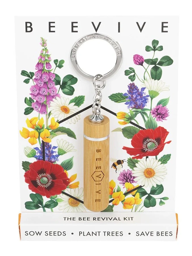 Bee Revival Kit Dual Use Keyring Bamboo Edition