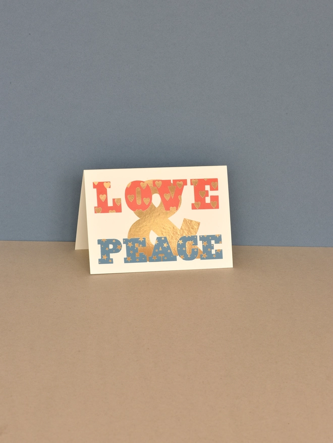 love and peace card