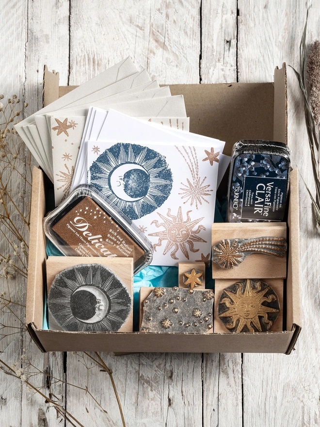 sun, moon and stars craft gift set