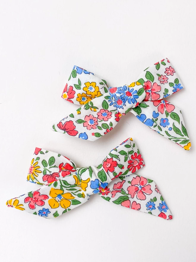 Liberty Floral Hair Clips set of two