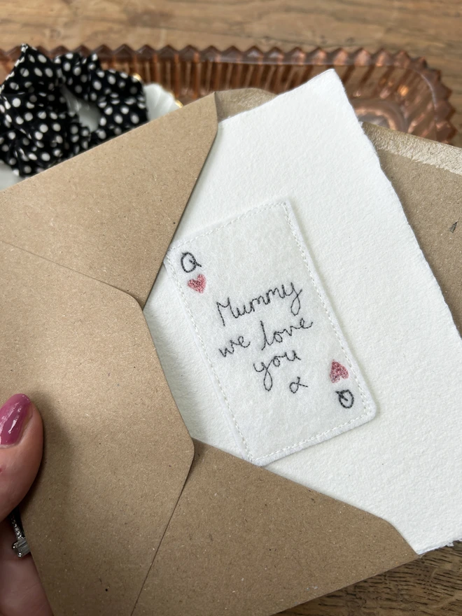 personalised playing card