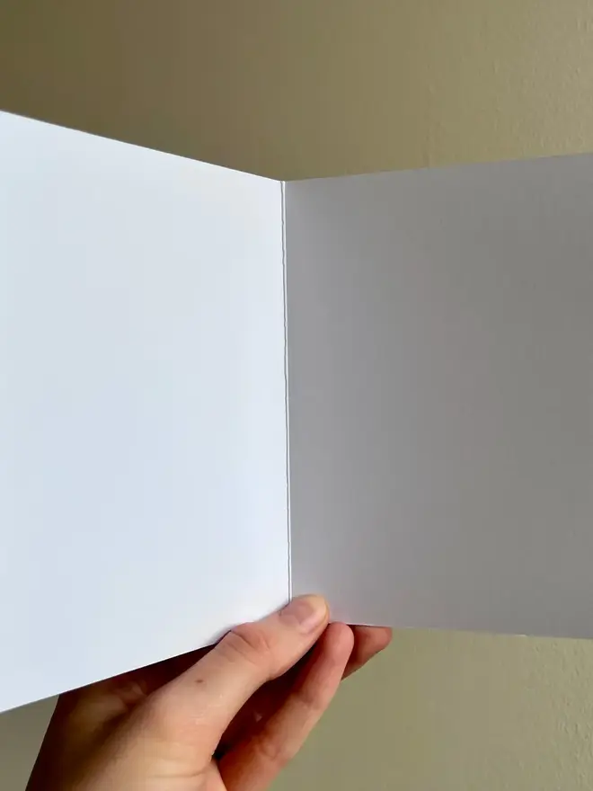 personalised floral 1st birthday card. card open to show blank inside.