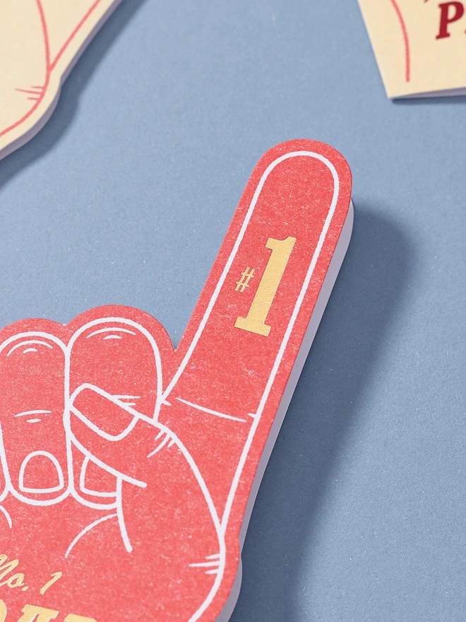 red-foam-finger-greeting-card-with-no1-dad-for-fathers-day-close-up-2