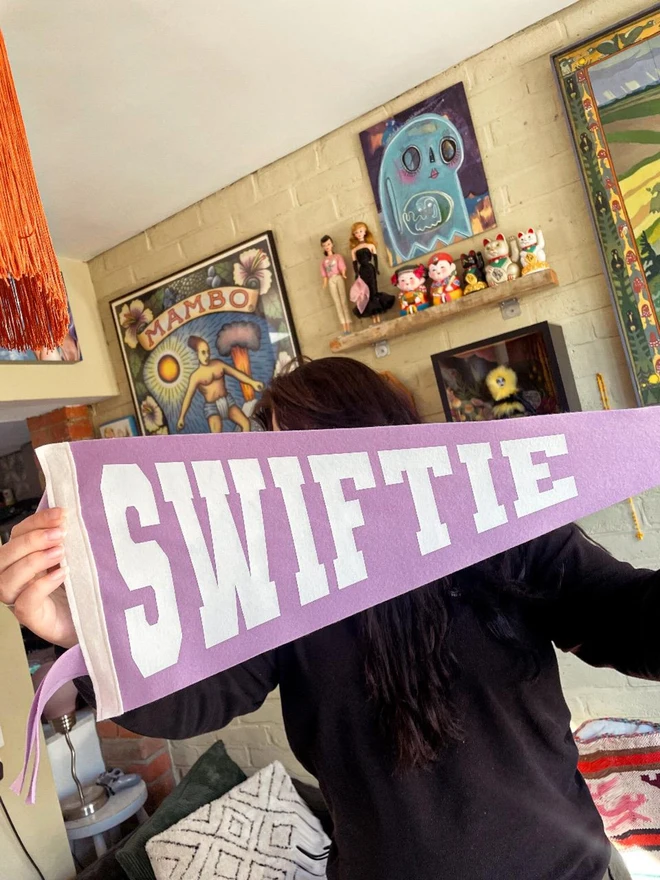 'Swiftie' Felt Pennant Flag