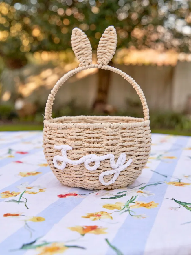 Personalised Bunny Ears Easter Basket