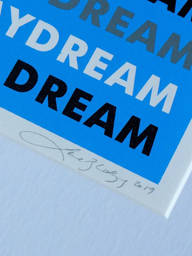 'I Must Dare To Dream' Screenprint