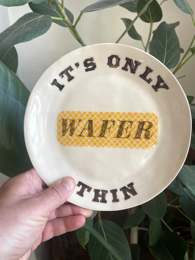 Monty Python – 'It's Only Wafer Thin' Stoneware Plate