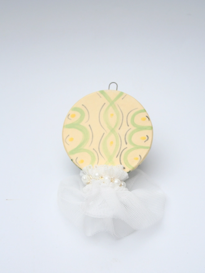 Ceramic Christmas tree Decoration of Choir Boy handmade