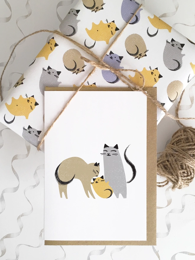 New Baby Card And Wrapping Paper