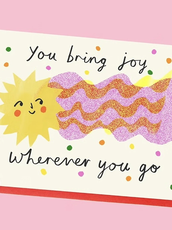 'You Bring Joy Wherever You Go' Star Card