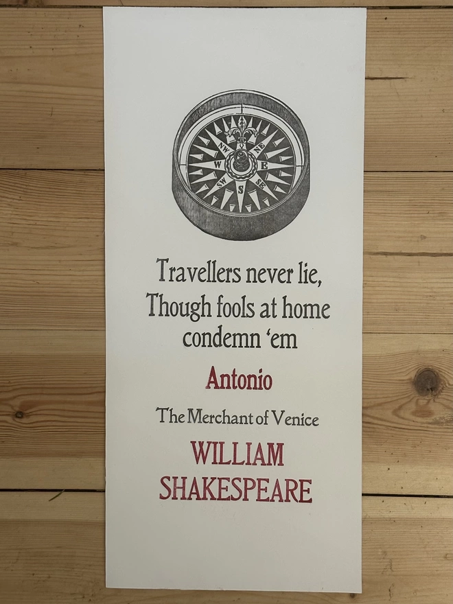 shakespeare quote compass