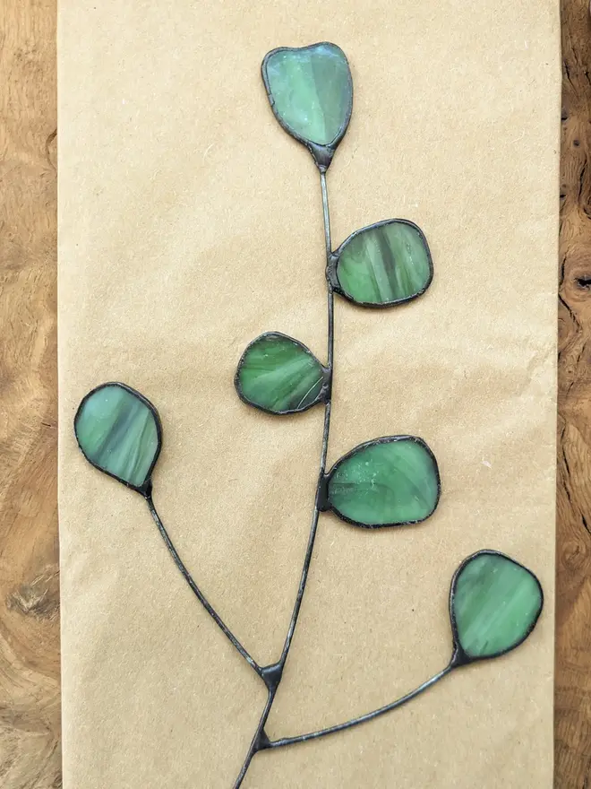 Stained Glass Eucalyptus Stem