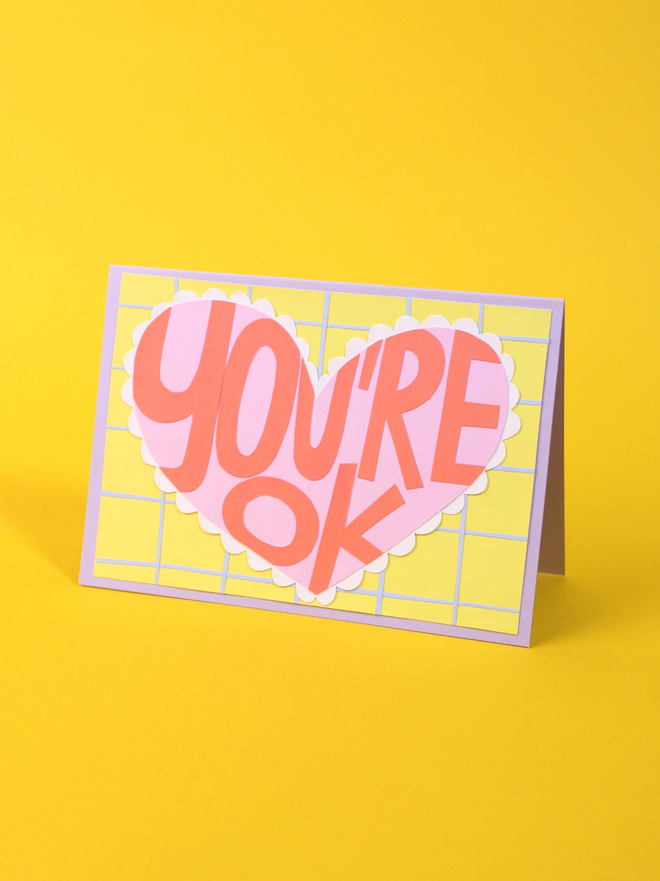 'You're Ok' Collaged Card