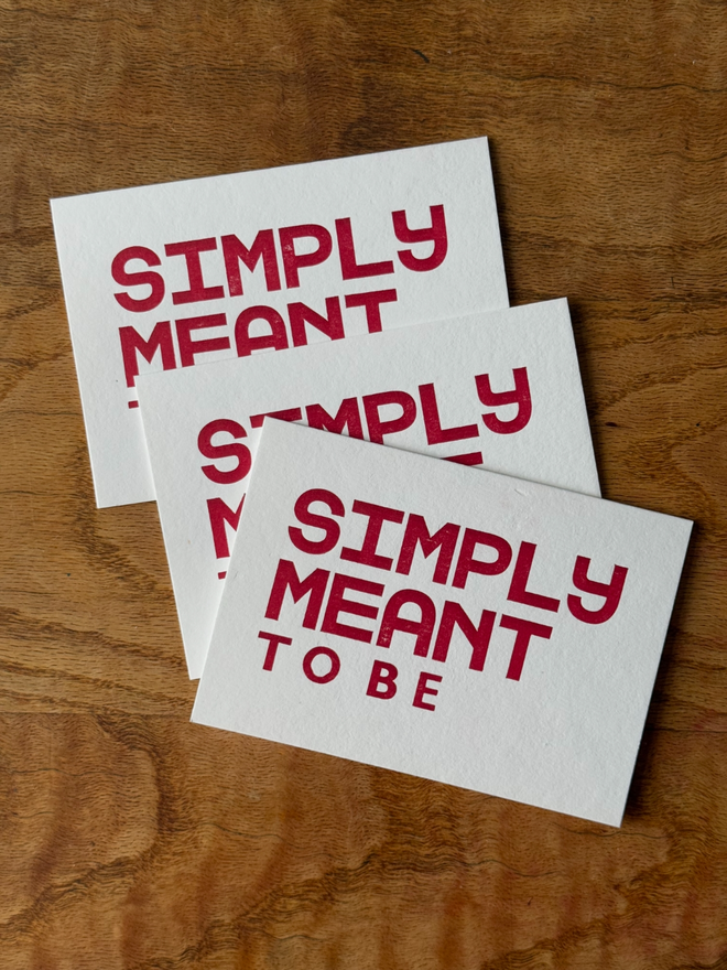 Simply Meant to Be - Greeting cards