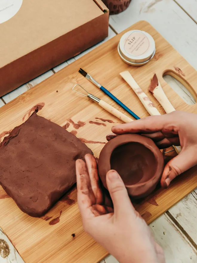 Craft A Plant Pot Clay At Home Kit 