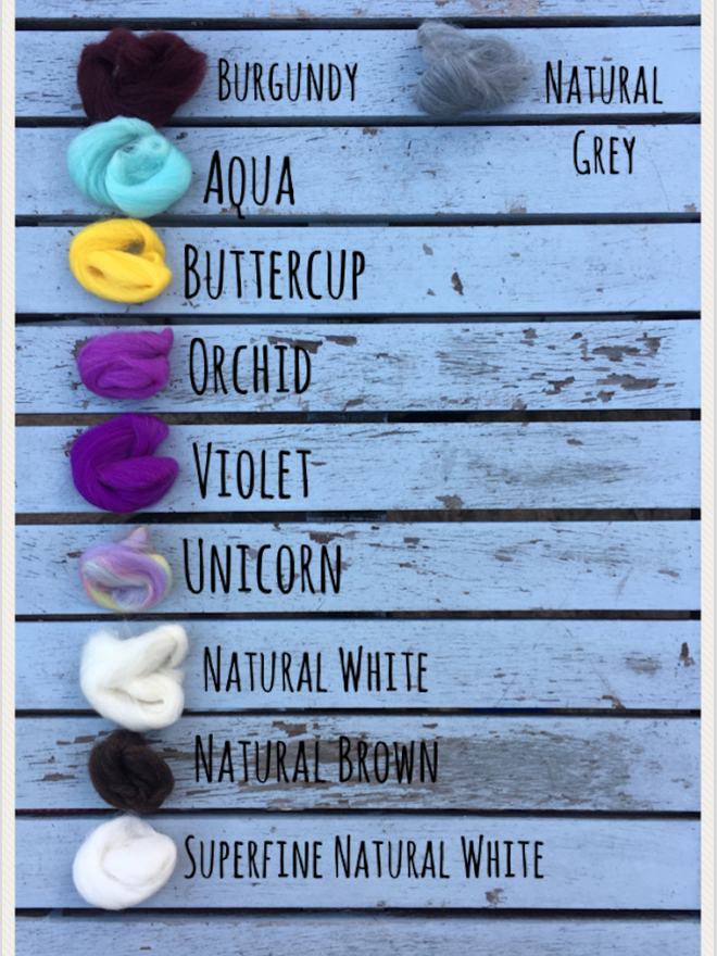 Chunky Knitted Merino Wool Colour Chart