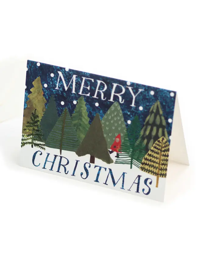 winter woodland card