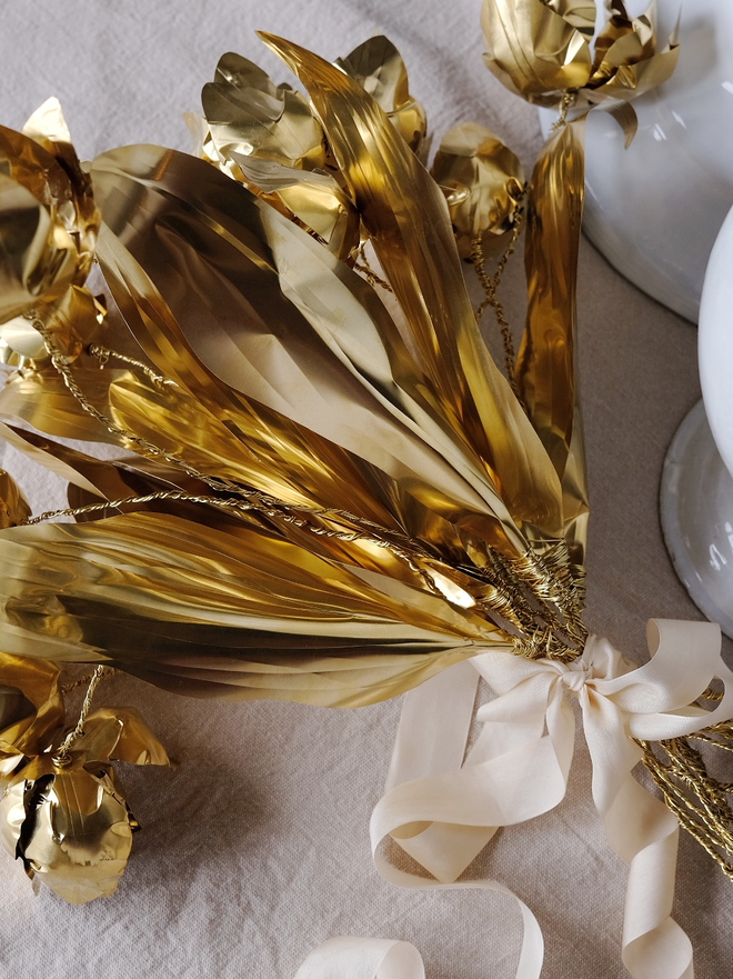 Brass Tulip Bouquet by artist Debbie Fairbrass