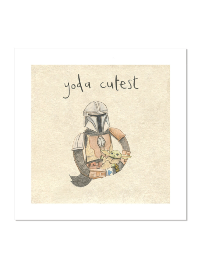 yoda cutest star wars baby yoda print