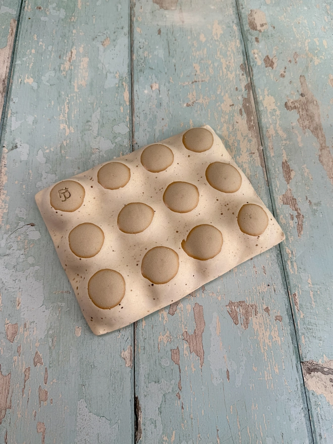 White Ceramic Egg Tray kitchen storage 