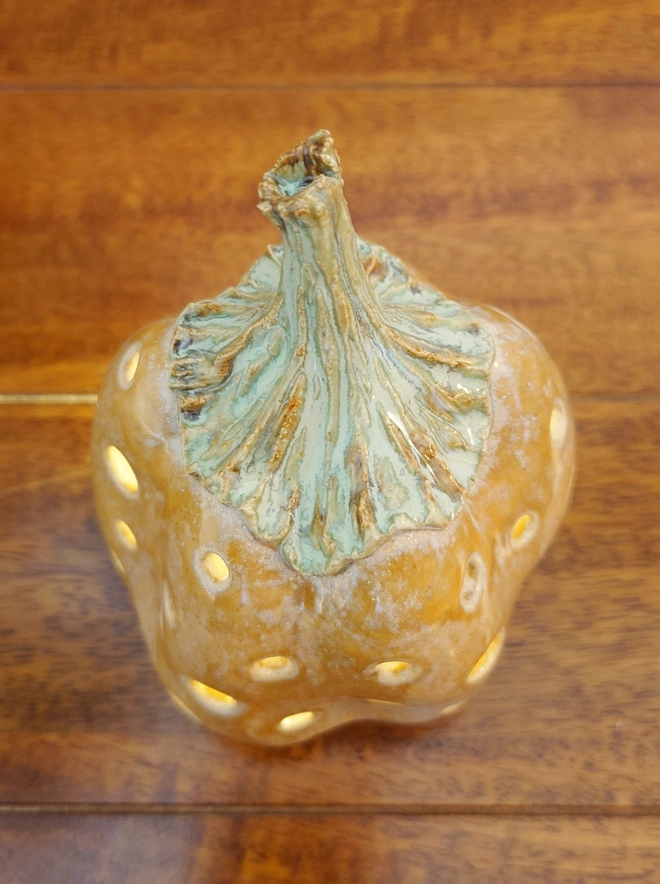Pumpkin Tea Light Candle Lantern Halloween Decor