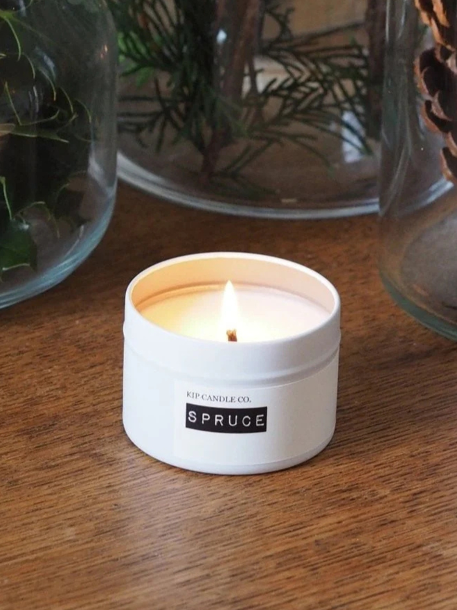 Alpine Christmas candle