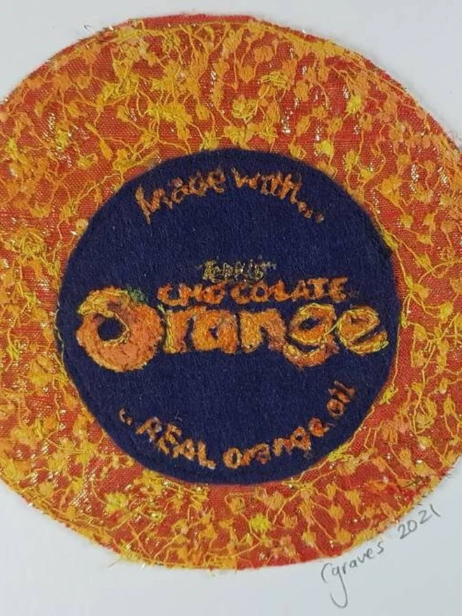 Terrys Chocolate Orange Embroidery Wall Art