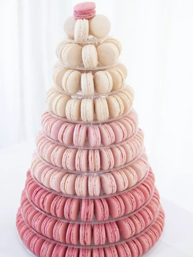 Pink Ombré Macaron Tower