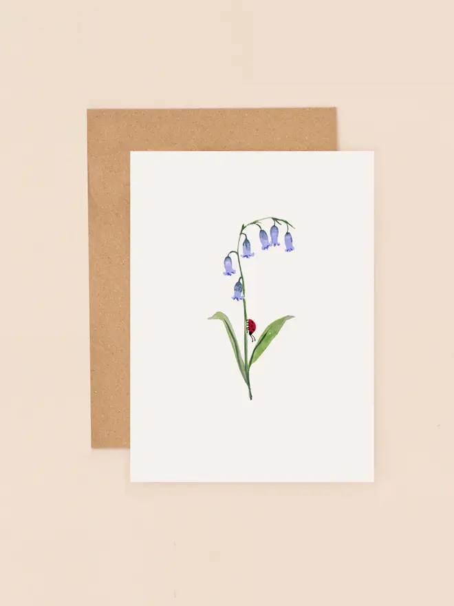 bluebell mini greeting card