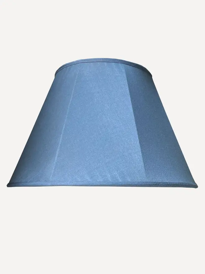 Blue Octagon Silk Lampshade